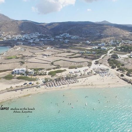 알카사 Glaros Luxury Studio On The Beach 아파트 외부 사진