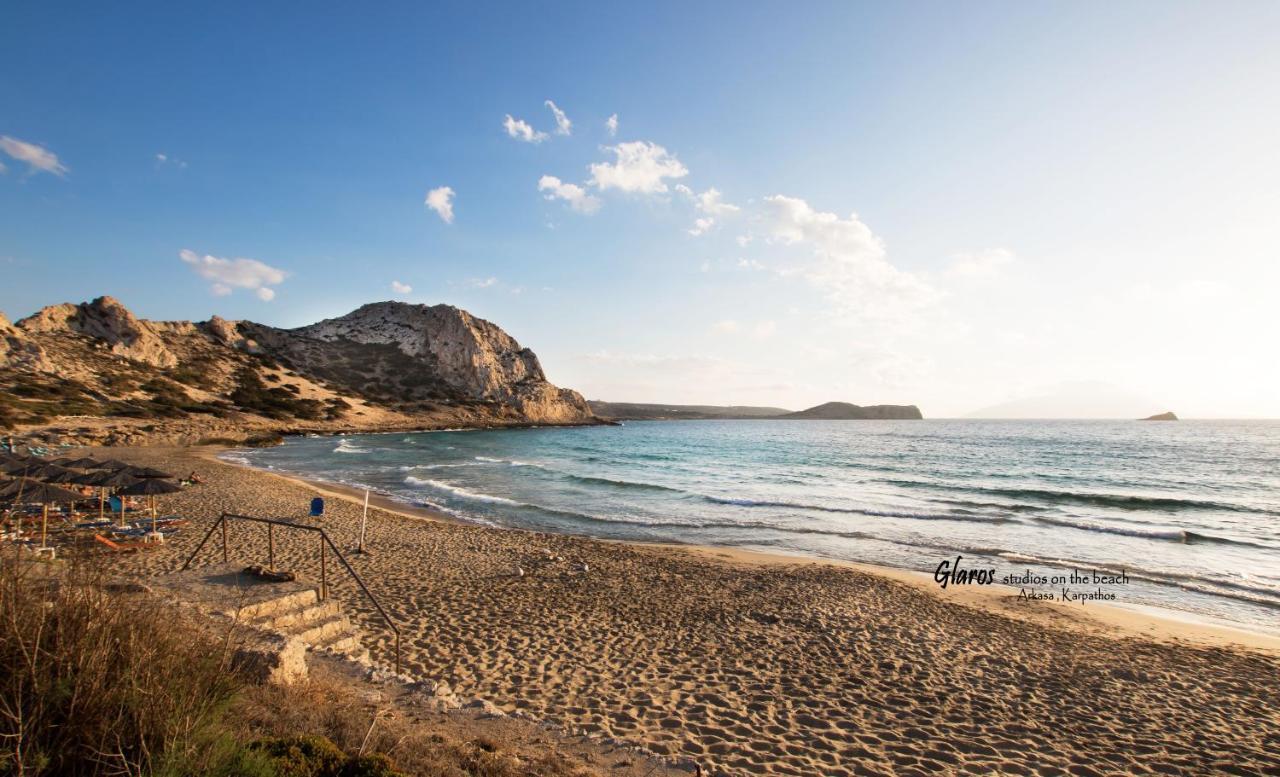 알카사 Glaros Luxury Studio On The Beach 아파트 외부 사진