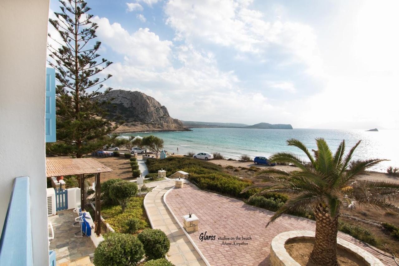 알카사 Glaros Luxury Studio On The Beach 아파트 외부 사진